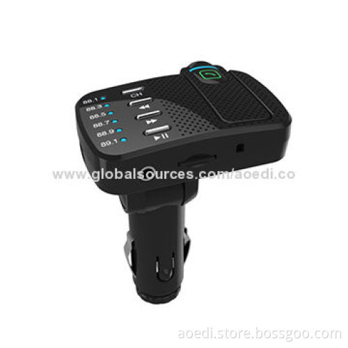 New V3.0 Bluetooth Car FM Transmitter Kit, Supports TF Card and Line-in/Out Function